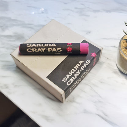 Sakura CrayPas Artist Oil Pastels - Box of  12 Single Colour