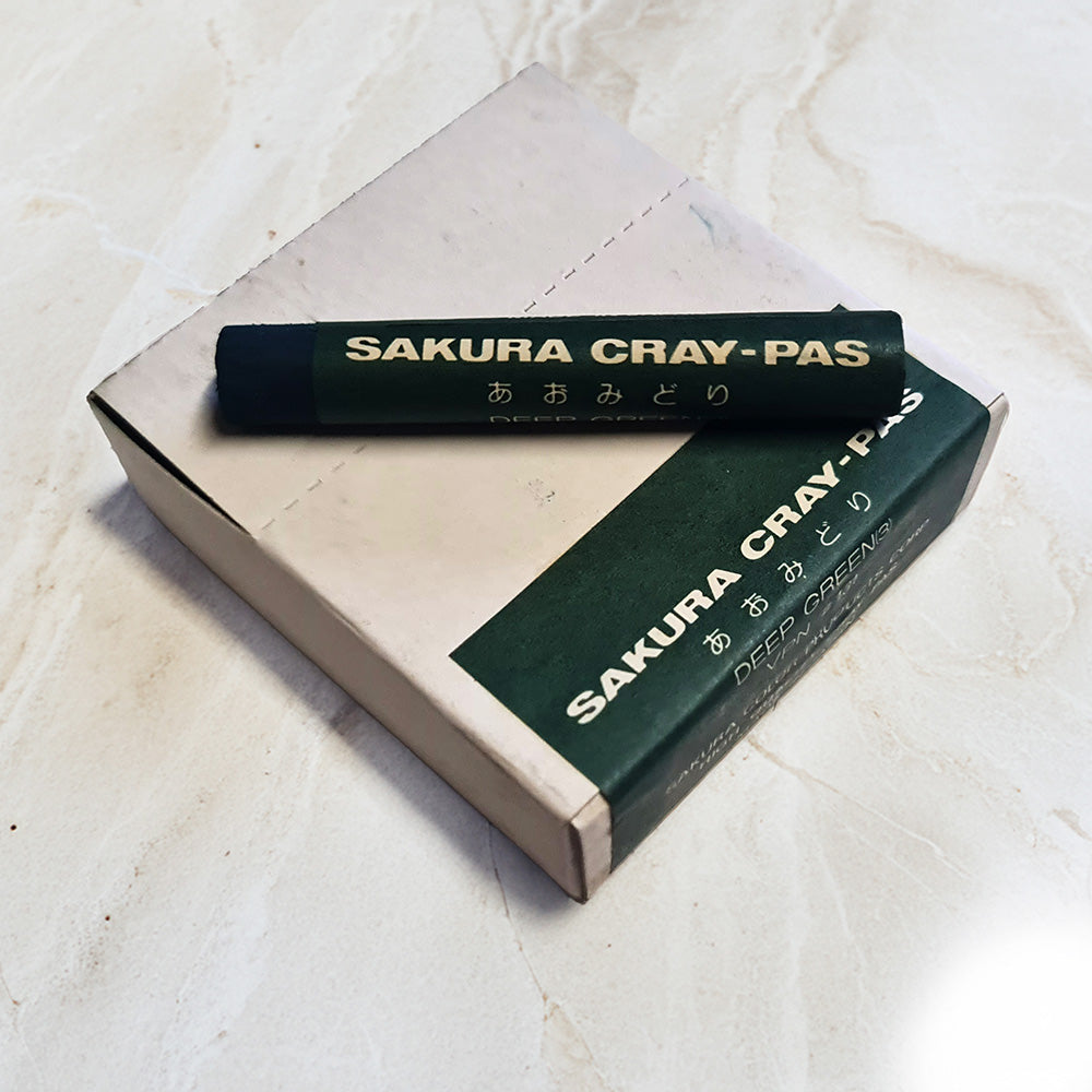 Sakura CrayPas Artist Oil Pastels - Box of  12 Single Colour