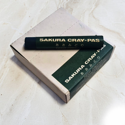 Sakura CrayPas Artist Oil Pastels - Box of  12 Single Colour