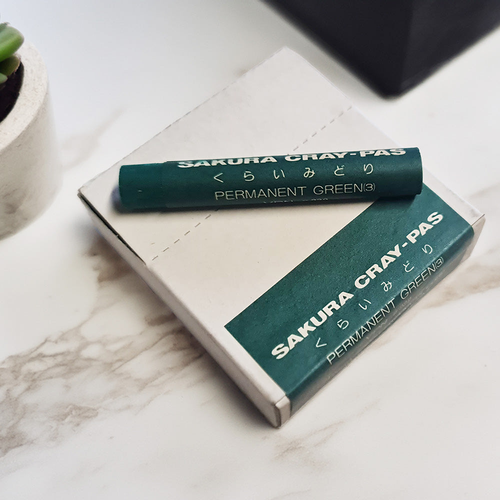 Sakura CrayPas Artist Oil Pastels - Box of  12 Single Colour