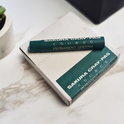 Sakura CrayPas Artist Oil Pastels - Box of  12 Single Colour