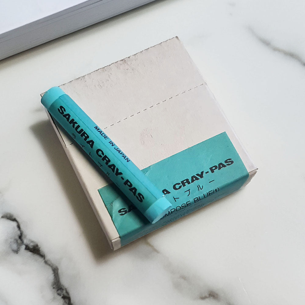 Sakura CrayPas Artist Oil Pastels - Box of  12 Single Colour