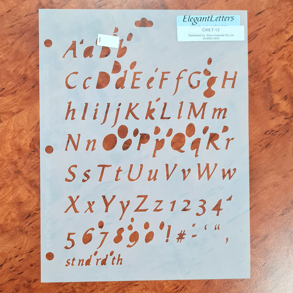 The Crafter's Workshop Templates - Lettering