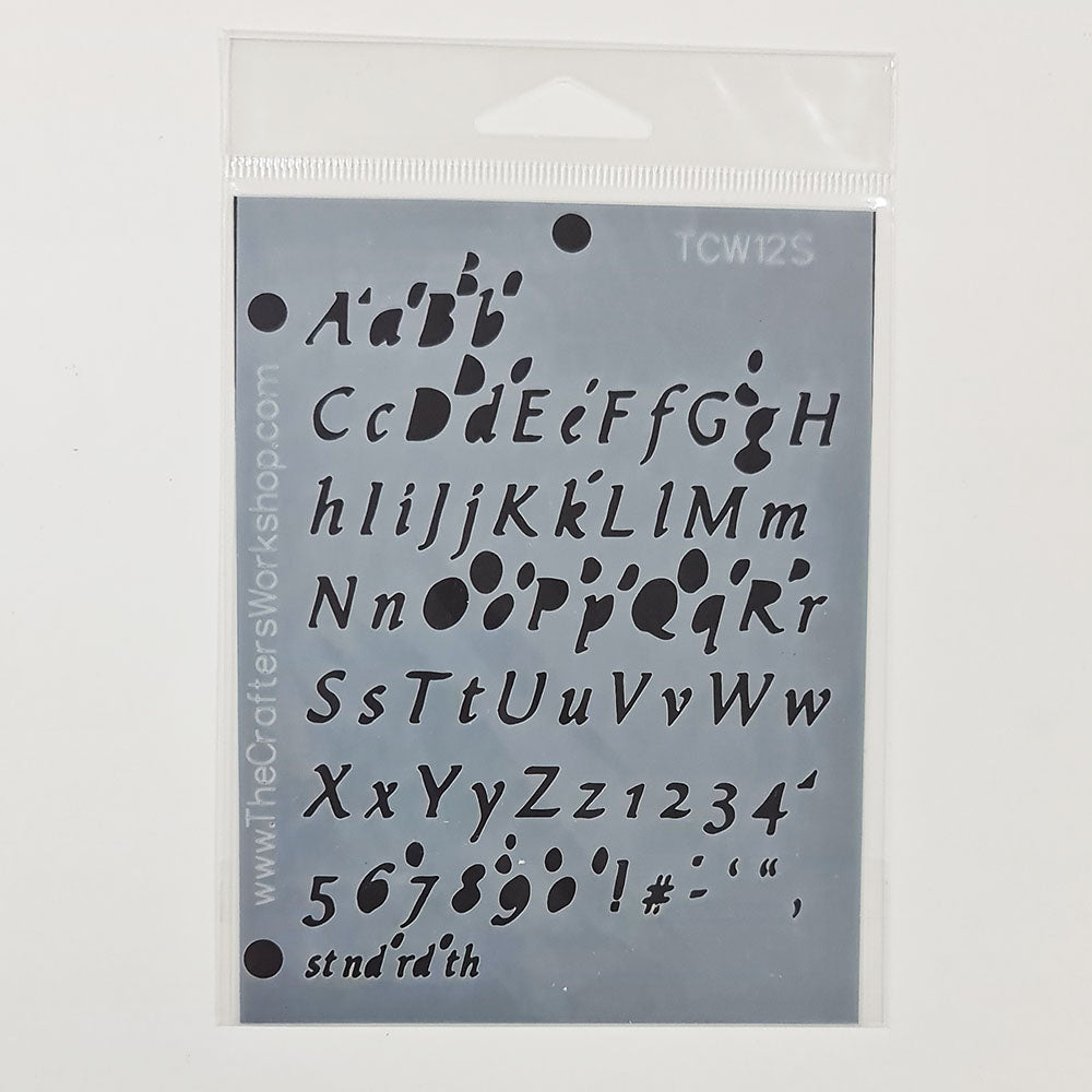 The Crafter's Workshop Templates - Lettering