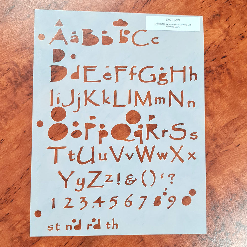 The Crafter's Workshop Templates - Lettering