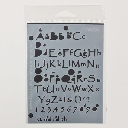 The Crafter's Workshop Templates - Lettering