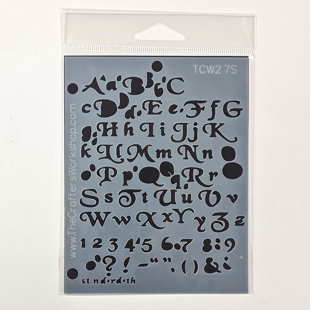 The Crafter's Workshop Templates - Lettering