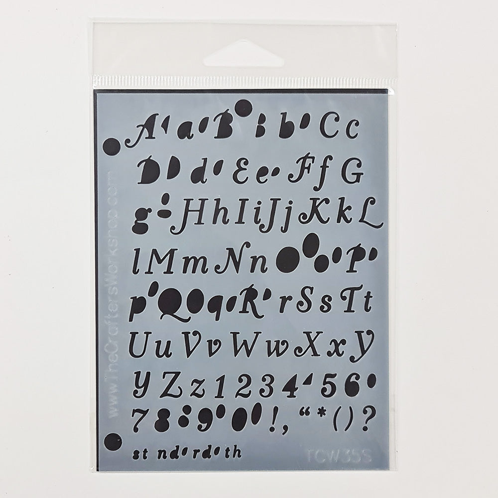 The Crafter's Workshop Templates - Lettering
