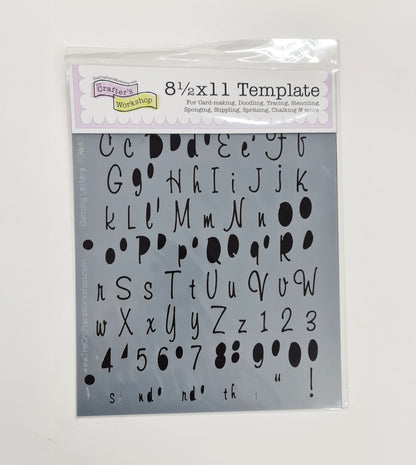 The Crafter's Workshop Templates - Lettering