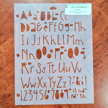 The Crafter's Workshop Templates - Lettering