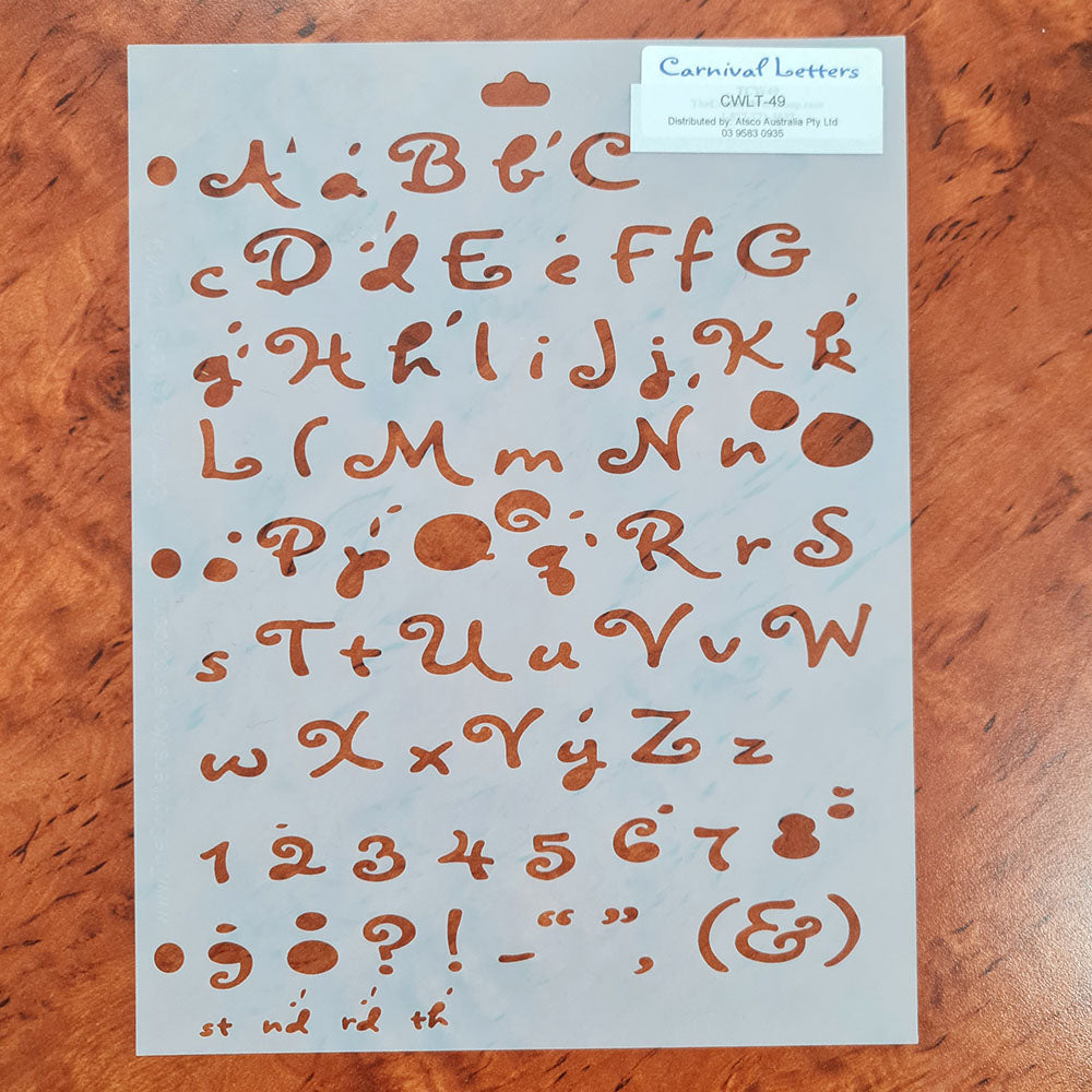 The Crafter's Workshop Templates - Lettering