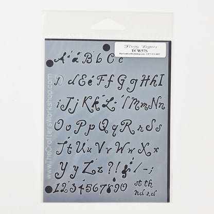 The Crafter's Workshop Templates - Lettering