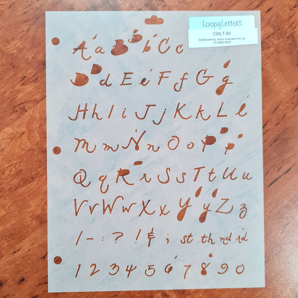The Crafter's Workshop Templates - Lettering