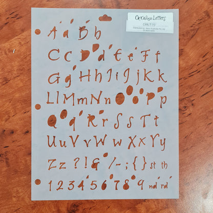 The Crafter's Workshop Templates - Lettering