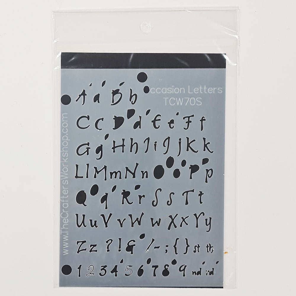 The Crafter's Workshop Templates - Lettering