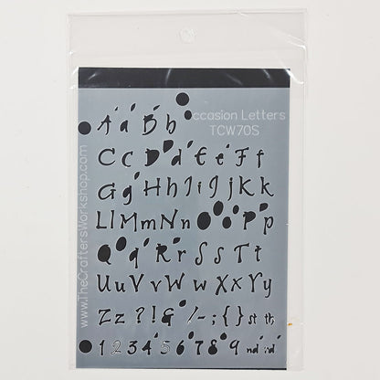 The Crafter's Workshop Templates - Lettering
