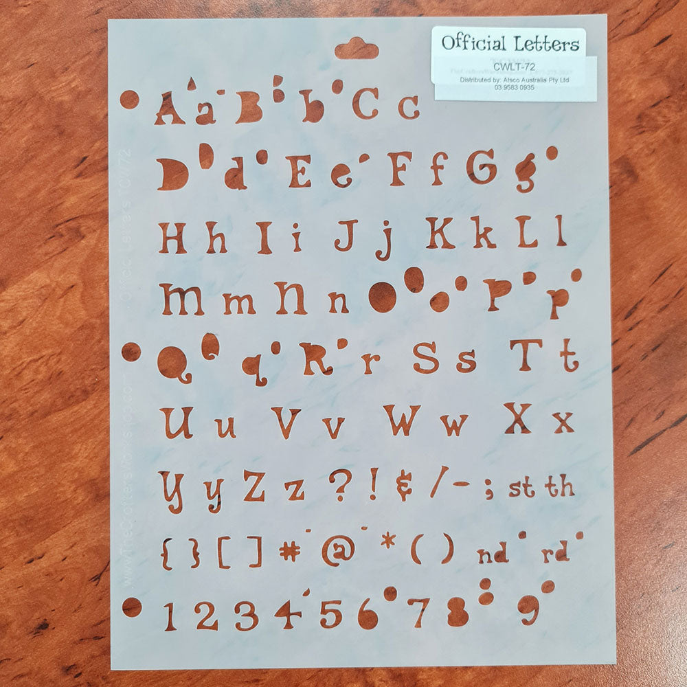 The Crafter's Workshop Templates - Lettering