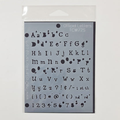The Crafter's Workshop Templates - Lettering