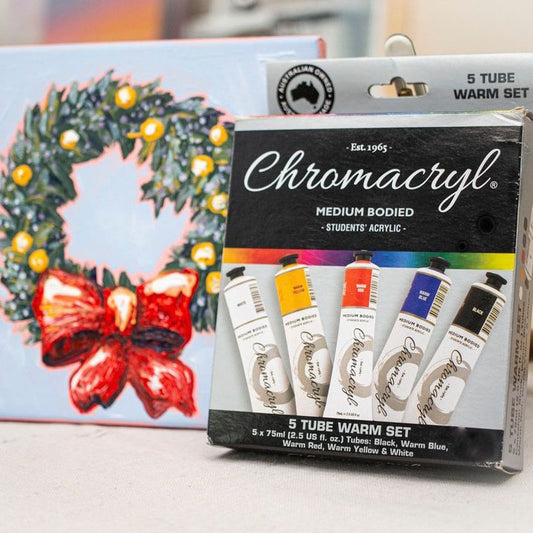 Chromacryl 5x75ml Warm Colours Set