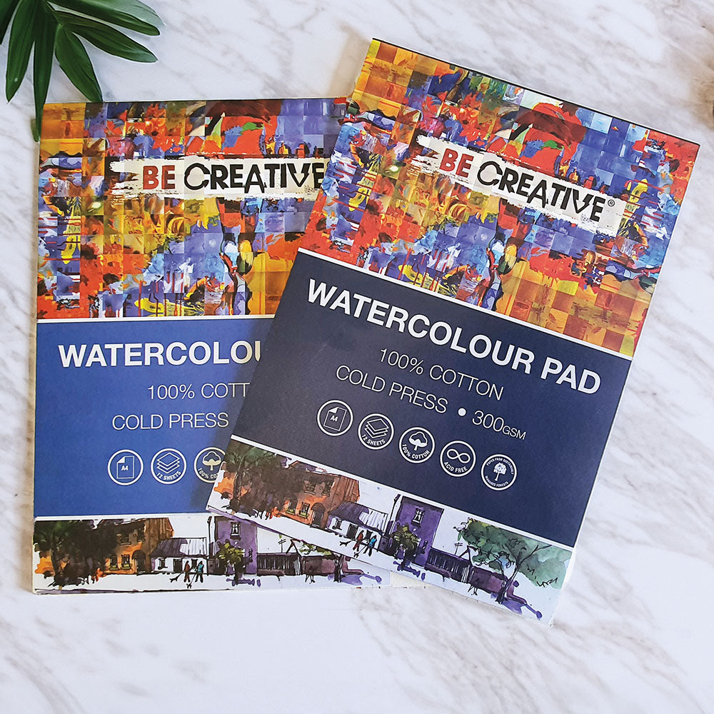 Be Creative 100% Cotton Watercolour Pads