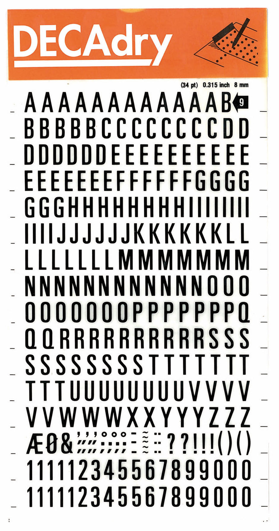 Transfer Lettering – Arthouse Direct
