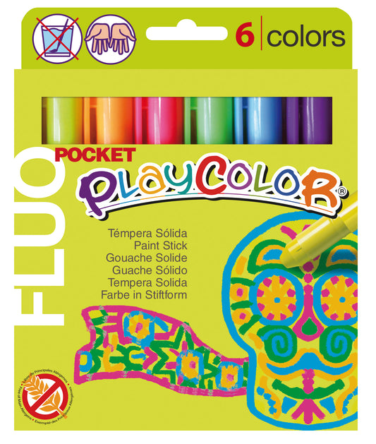 Playcolor Poster Paint Sticks - Fluorescent Colours