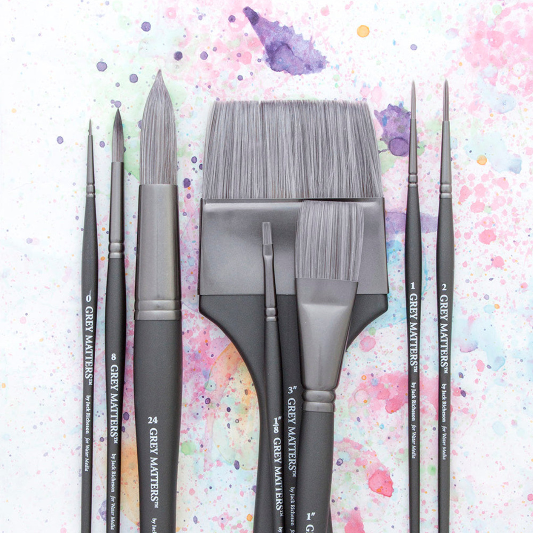 Grey Matters Watercolor Brushes |  Round