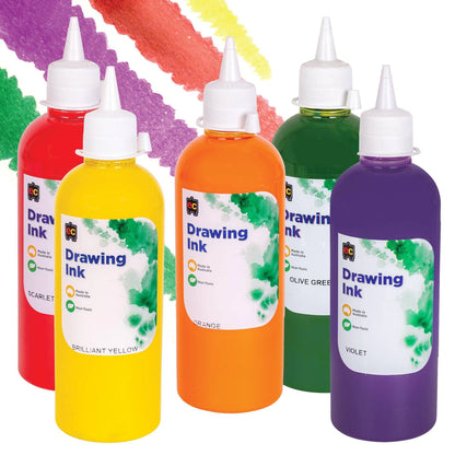 Educational Colours Drawing Inks 500ml