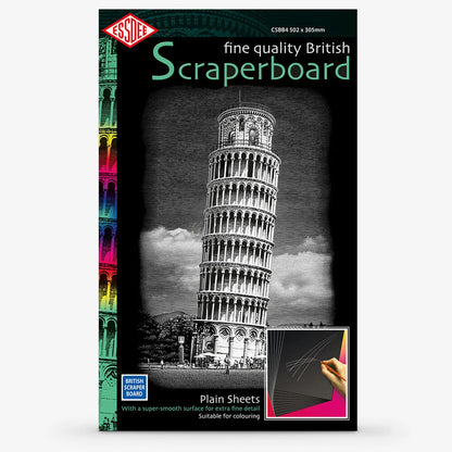 Essdee Artist Black Scraperboard | Pack of 10