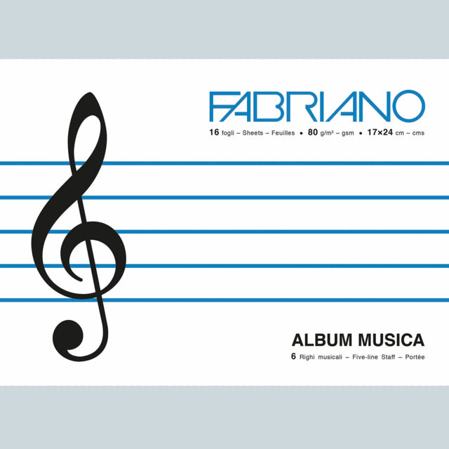 Fabriano Music Book 80gsm 17x24cm