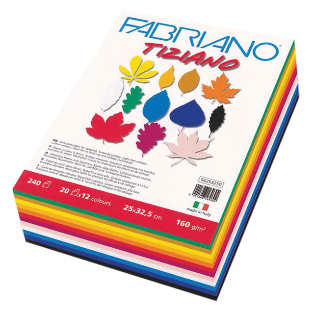 Fabriano Tiziano Pastel Paper Quarter 25x32.5cm Pack of 240