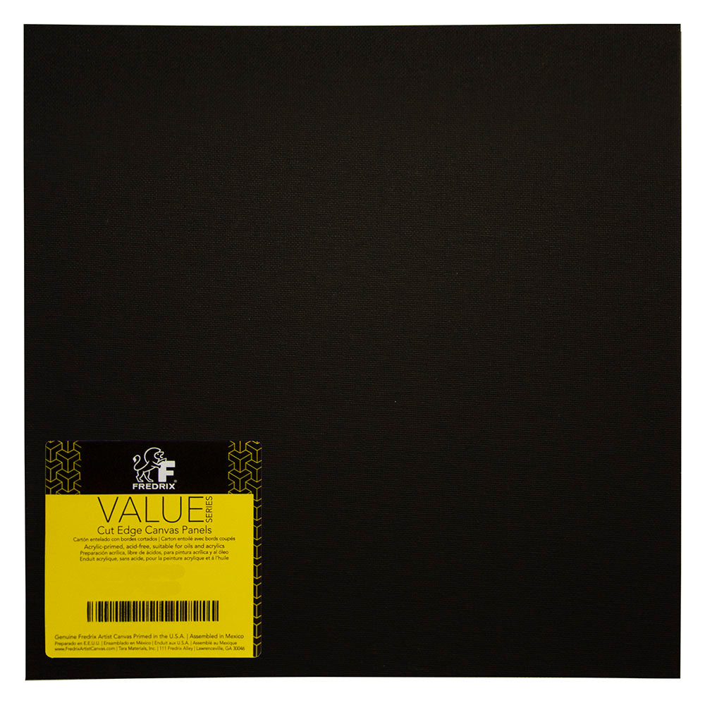 Fredrix Cut-Edge Canvas Panels | Black