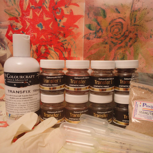 Colourcraft Fabric Transfer Dye Starter Set