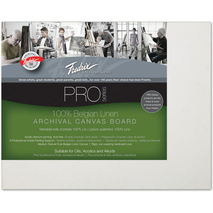 Fredrix Pro Series Archival Belgian Linen Canvas Boards