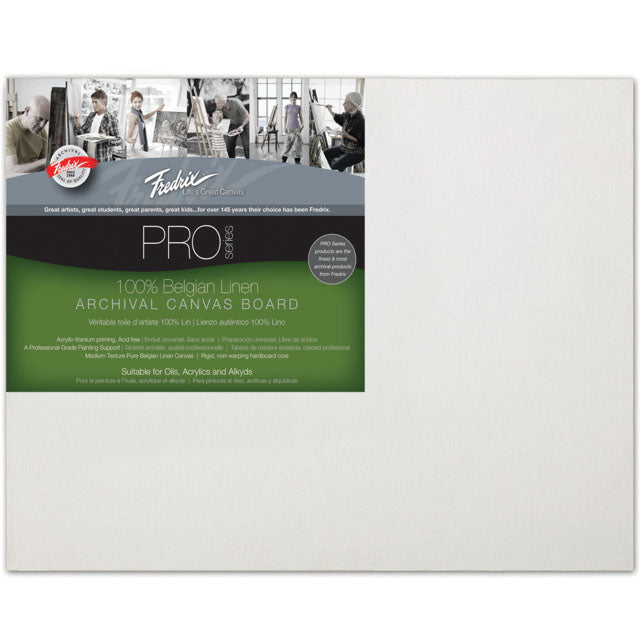 Fredrix Pro Series Archival Belgian Linen Canvas Boards