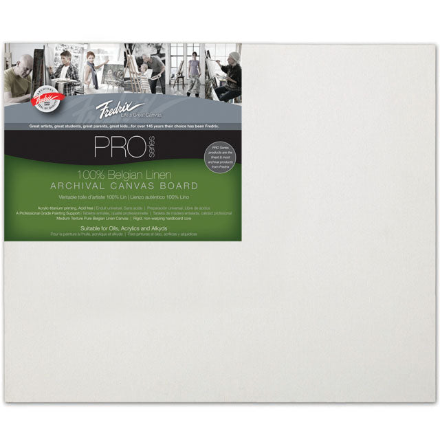 Fredrix Pro Series Archival Belgian Linen Canvas Boards