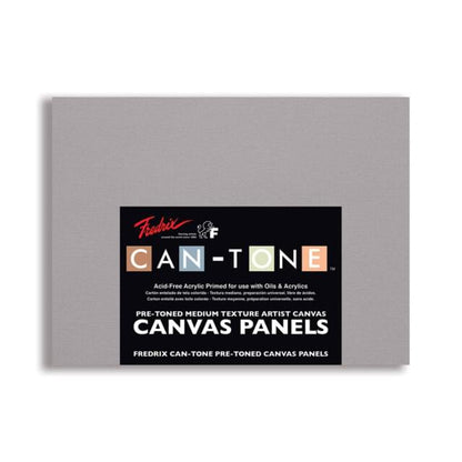 Fredrix Grey Canvas Panels | Pack 3