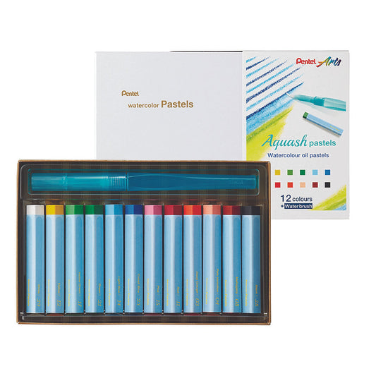 Pentel Watersoluble Oil Pastel & Waterbrush Sets