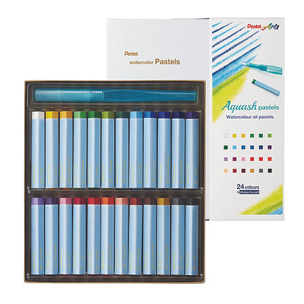 Pentel Watersoluble Oil Pastel & Waterbrush Sets