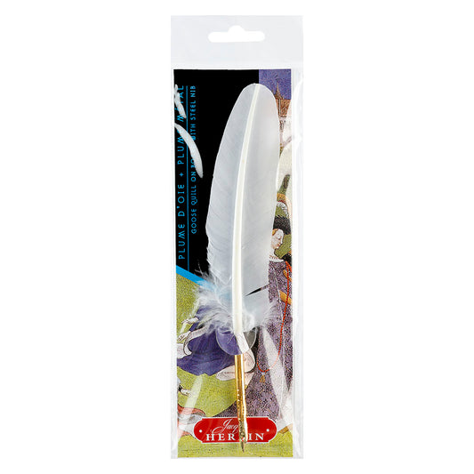 Herbin White Goose Quill Set