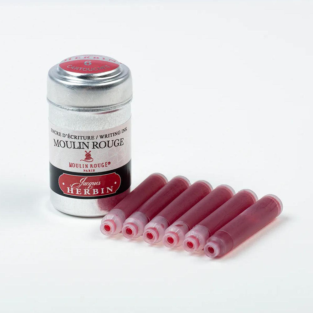 Herbin Colours of Paris Writing Ink Cartridges | Tin of 6