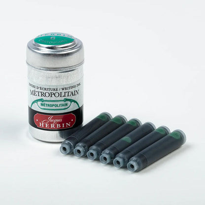 Herbin Colours of Paris Writing Ink Cartridges | Tin of 6