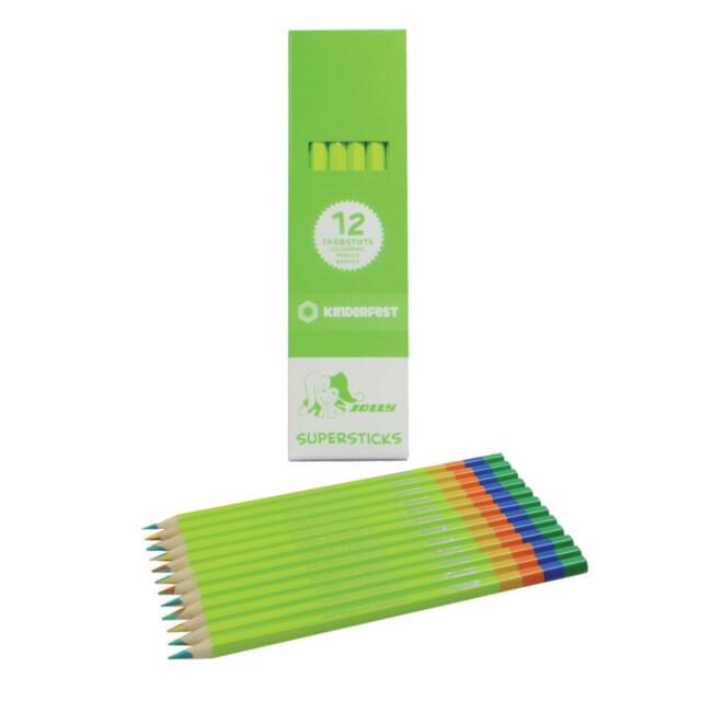 Jolly Superstick Multi-Colour Rainbow Pencils