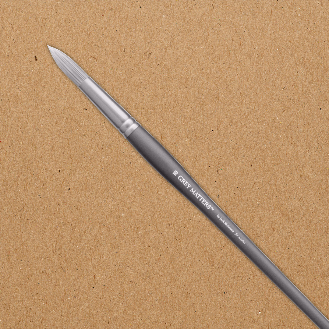 Grey Matters Acrylic Brushes | Round