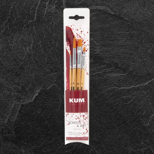 KUM School & Art Set of 3 Round Brushes