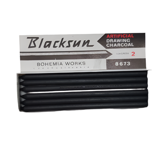 Compressed Charcoal Sticks 5.6mm 2B Box of 6