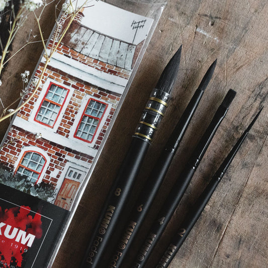 KUM Urban Watercolour 4 Brush Set