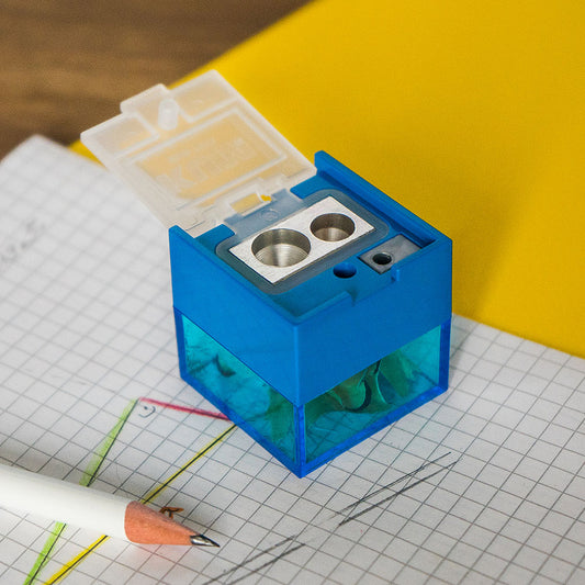 KUM Cube M2 Double Pencil Sharpener + Cover