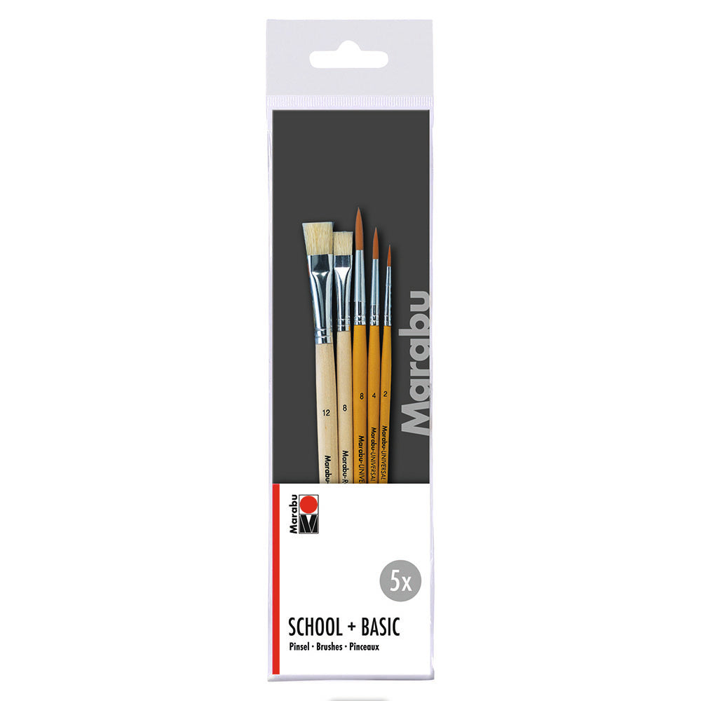 Marabu School & Creative Brush Set 5