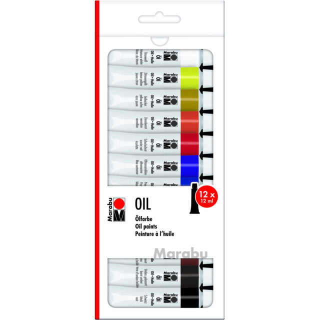 Marabu Student Oil Colours 12x12ml